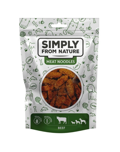SIMPLY FROM NATURE Meat Noodles Recompensa vita pentru caini 80 g