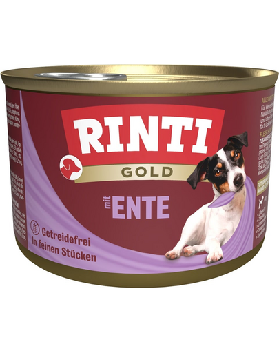RINTI Gold Duck hearts Mini inimi de rata hrana caine talie mica 185 g