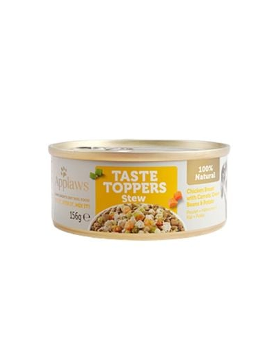 APPLAWS Taste Toppers Hrana umeda caini, tocana cu pui si morcov 156 g