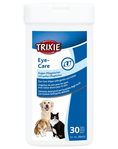 TRIXIE Servetele umede ingrijire ochi animale mici, 30 buc