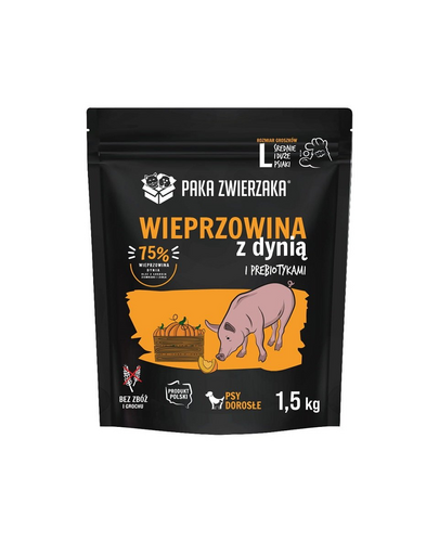 PAKA ZWIERZAKA Seventh Heaven hrana uscata caini, porc si dovleac L 1,5 kg