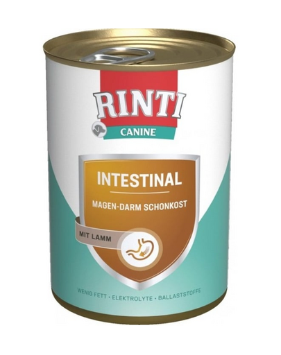 RINTI Canine Intestinal lamb 400 g hrana cu miel, pentru caini