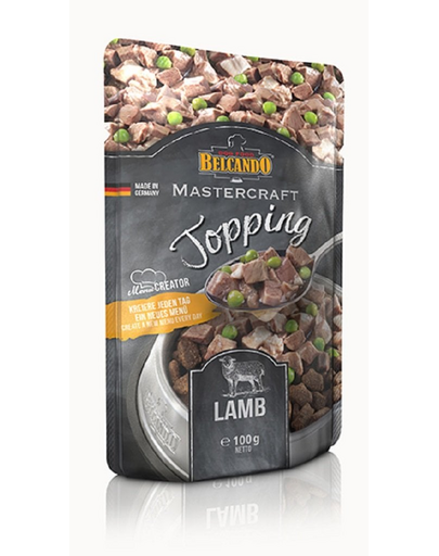 BELCANDO Mastercraft Topping miel si mazare 24x100 g plic hrana caini