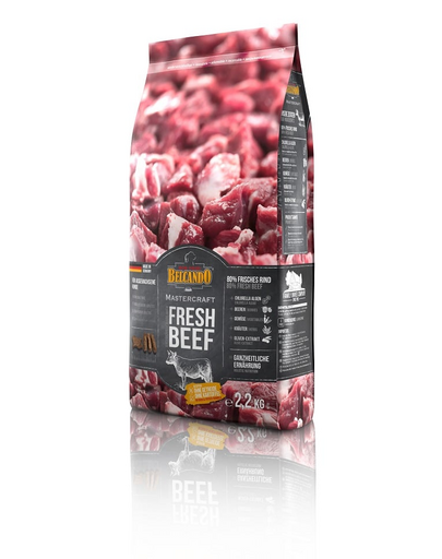 BELCANDO Mastercraft Fresh beef Hrana uscata pentru caini adulti activi, cu vita  2,2 kg