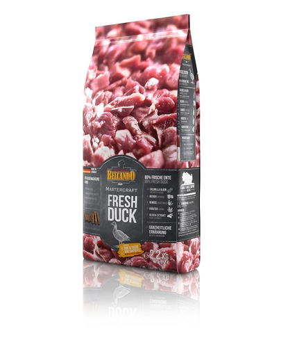 BELCANDO Mastercraft Fresh duck Hrana uscata pentru caini adulti activi, cu rata  2,2 kg