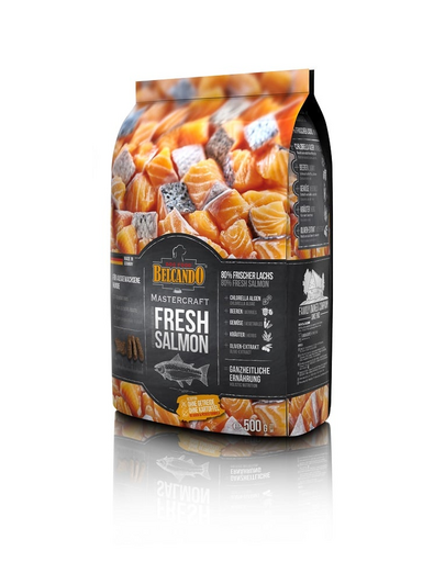 BELCANDO Mastercraft Fresh salmon Hrana uscata pentru caini adulti activi, cu somon 500 gr