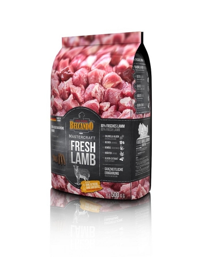 BELCANDO Mastercraft Fresh lamb Hrana uscata pentru caini adulti activi, cu miel  500 gr