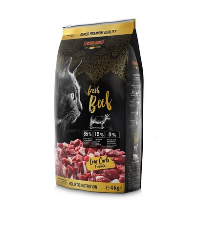 LEONARDO Fresh Beef & Poultry Hrana uscata pentru pisici, cu vita si pasare 4 kg