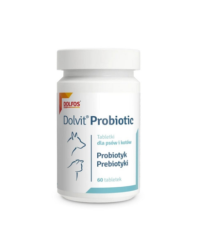 DOLFOS Dolvit Probiotic 60 tab. probiotic si prebiotic caini si pisici