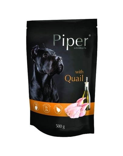 DOLINA NOTECI PIPER Hrana umeda pentru caini, prepeliță 500g