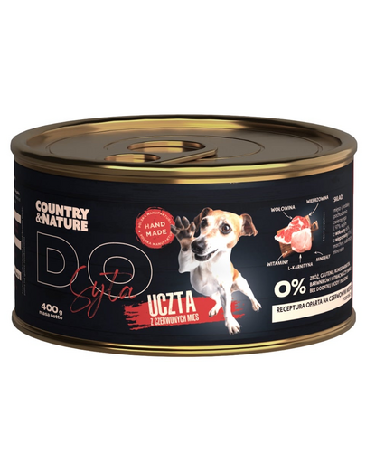 COUNTRY&NATURE Hrana umeda pentru caini, cu vita 400 g