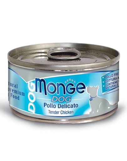 MONGE Natural Dog hrană umedă pentru câini, cu file de pui 95g