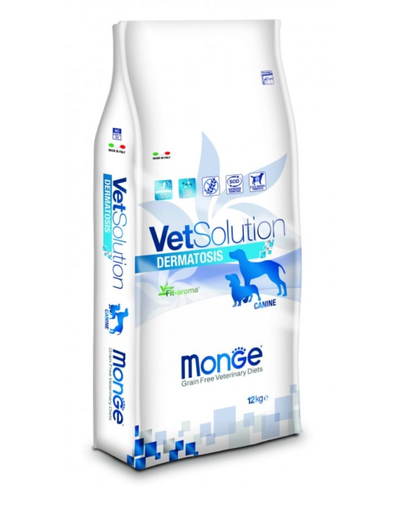 MONGE Vet Solution Dog Dermatosis hrana dietetica pentru caini cu afectiuni dermatologice 12 kg