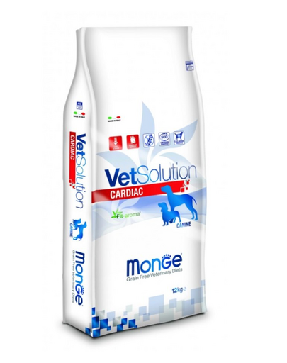 MONGE Vet Solution Dog Cardiac hrana dietetica pentru caini cu afectiuni cardiace 12 kg