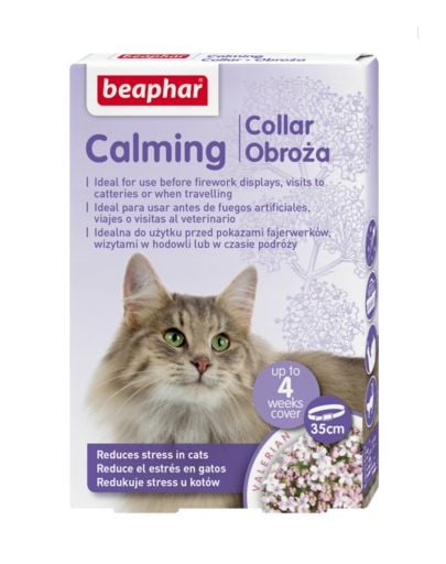 BEAPHAR CATCOMFORT zgarda cu efect calmant, pentru pisici CALMING COLLAR 35cm