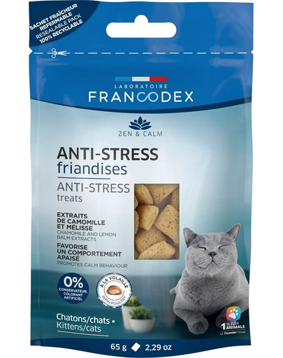FRANCODEX Snack antistres pentru pisici 65 g
