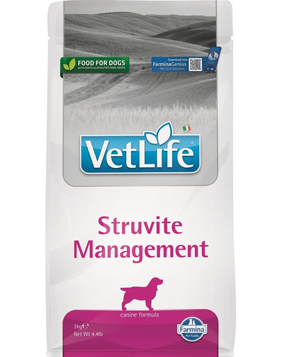 FARMINA Vet Life Dog Struvite Canine 2 kg Hrana caine cu probleme ale tractului urinar inferior