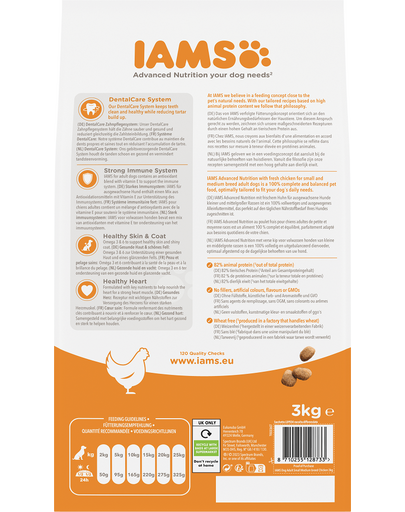 IAMS ProActive Health Adult Small & Medium Breed Chicken 3 kg