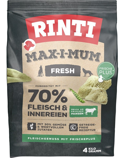 RINTI MAX-I-MUM Rumen hrana uscata pentru caini adulti, cu rumen 4 kg