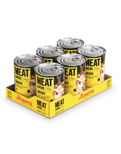 JOSERA Meatlovers Pure hrana umeda monoproteica pentru caini, cu pui 6x800 g