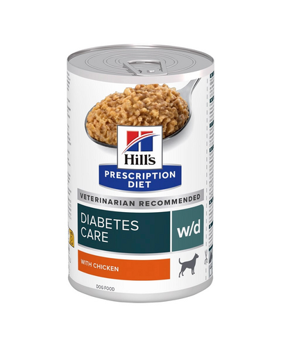 HILL\'S Prescription Diet Canine w/d Diabetes Care Hrana umeda caini diabetici, cu pui 370 g