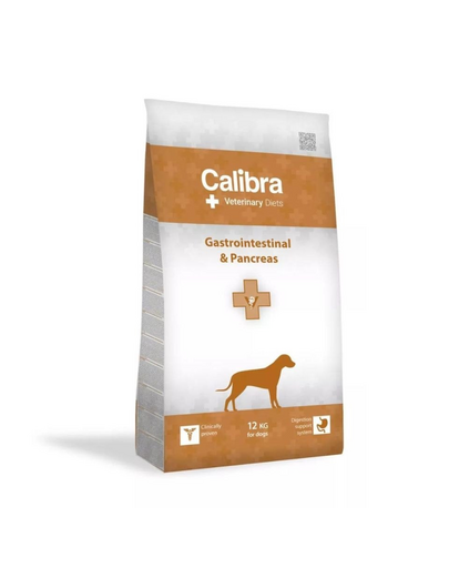 CALIBRA Veterinary Diet Dog Gastrointestinal &amp;amp; Pancreas 12 kg hrana dietetica completa pentru caini