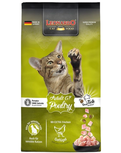 LEONARDO Adult Poultry GF Hrana uscata pisici cu pasare 7,5 kg