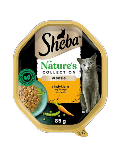 SHEBA Nature\'s Collection 85 g hrana umeda pisici, curcan si morcov in sos