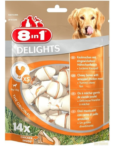 8IN1 Recompensă Delights Bones XS 14 buc.