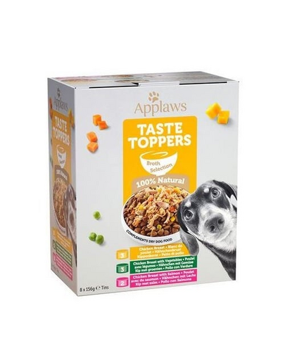 APPLAWS Dog Tin Broth Selection hrana caini 32x156 g