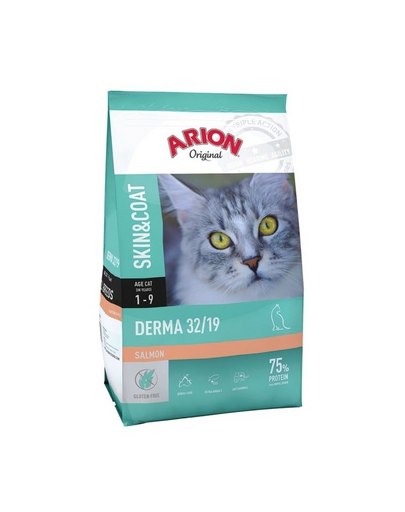 ARION Original Derma Skin & Coat 32/19 7,5 kg hrana pisici cu afectiuni dermatologice