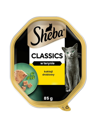 SHEBA Classics Hrana umeda pentru pisici, pate cu pasare de curte 85g