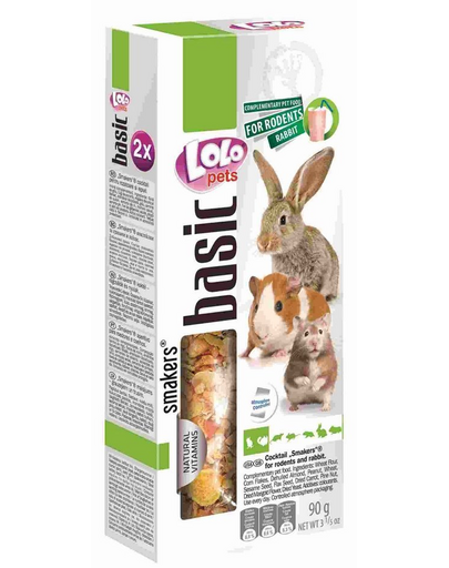 LOLO PETS Smakers pentru rozătoare și iepure cocktail