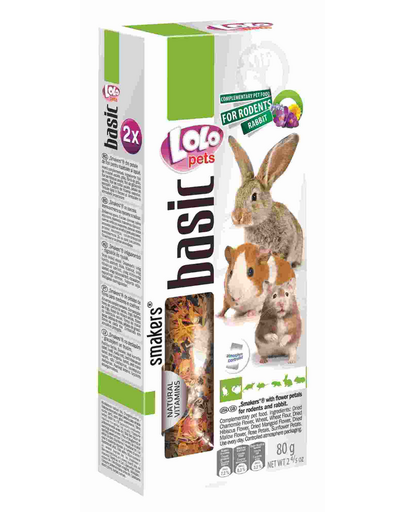 LOLO PETS Smakers pentru rozătoare și iepure flori