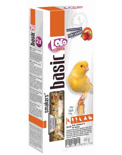 LOLO PETS Smakers pentru canar fructe
