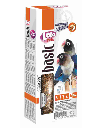 LOLO PETS Smakers pentru lovebirds miere