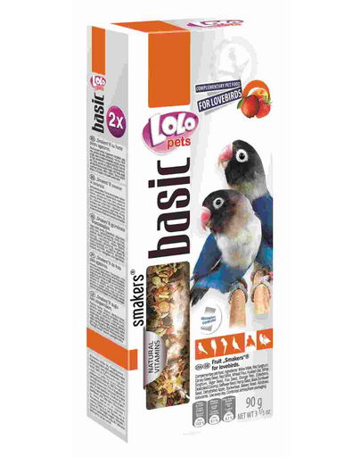 LOLO PETS Smakers pentru lovebirds fructe