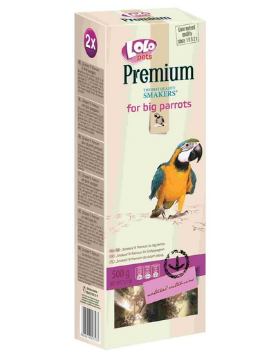 LOLO PETS Smakers Premium pentru papagali mari