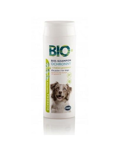 PESS Bio Sampon pentru caini anti-purici si capuse, cu ulei de muscata 200 ml