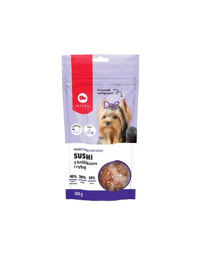 MACED York Sushi Iepure și Pește 60 g