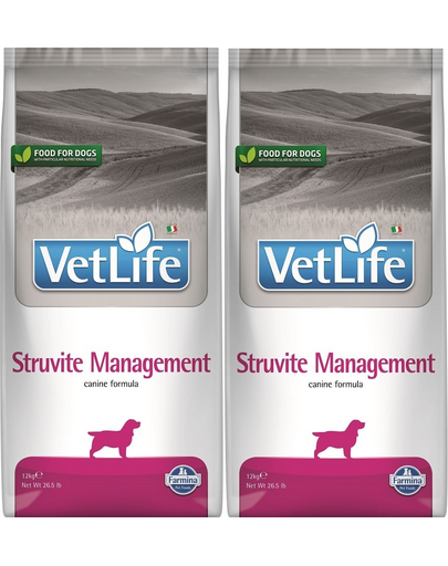 FARMINA Vet Life Struvite Management 2x12 kg dieta veterinara caini