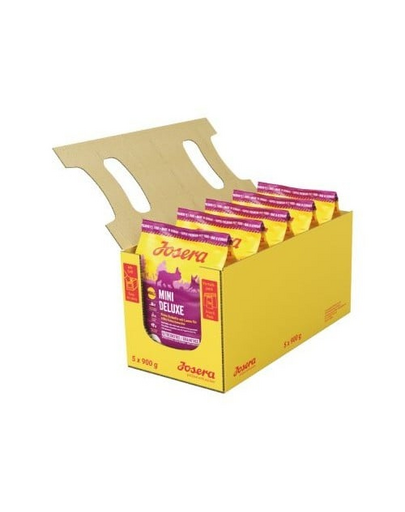JOSERA Mini Deluxe hrana uscata pentru caini adulti talie mica 4,5 kg (5 x 900 gr)
