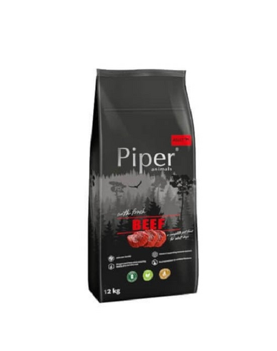 PIPER hrană uscată pentru câini cu carne de vită 12 kg
