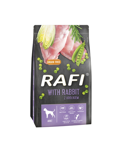 RAFI Hrană uscată pentru câini cu iepure 10 kg