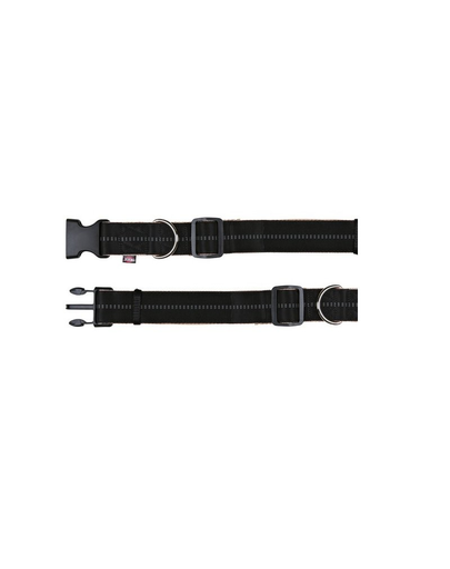 TRIXIE Zgardă softline elegance collar M – L 40 – 55 cm / 38 mm negru