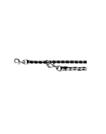 TRIXIE Lesă cavo L - XL 2 M / 18 mm negru / argintiu