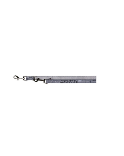 TRIXIE Lesă "Modern art this is The boss adjustable lead M - L 2 M / 20 mm gri