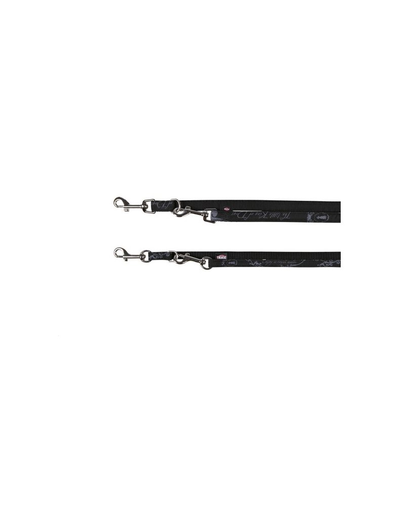 TRIXIE Lesă nailon x S 2 M / 10 mm negru