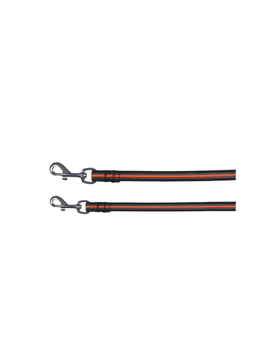 TRIXIE Lesă "Fusion tracking lead 5 M / 17 mm negru - portocaliu