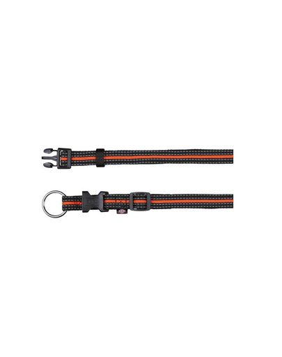TRIXIE Zgardă "Fusion collar 30 – 45 cm / 17 mm negru - portocaliu